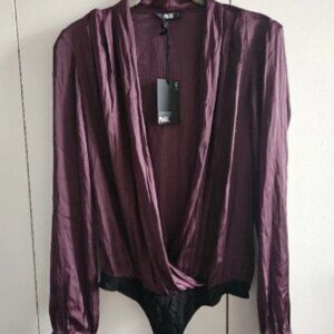 NWT Paige Sevilla Bodysuit in Fig size Small
